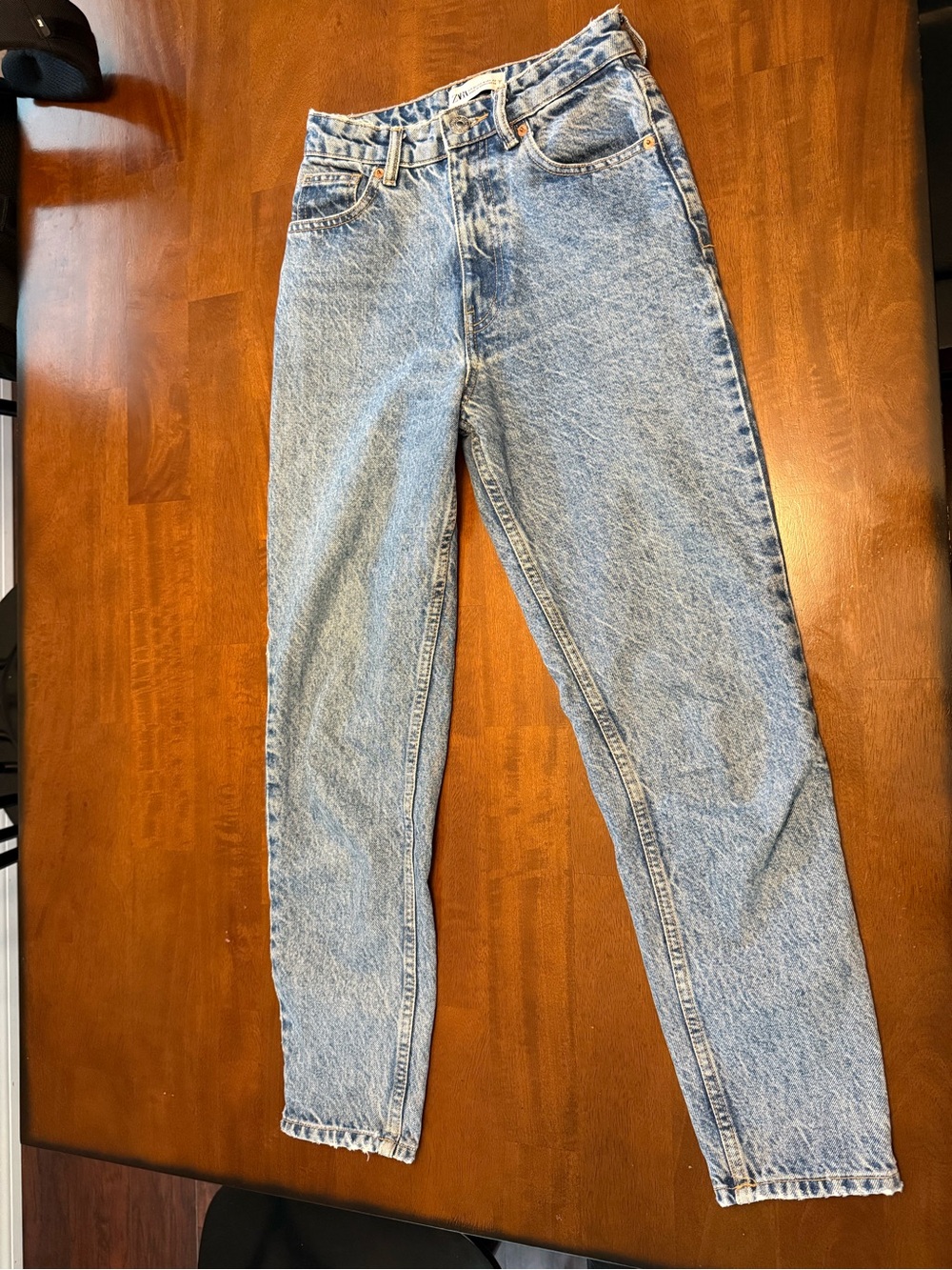 Zara TRF High-Waisted Mom Fit Jeans